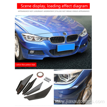 Universal car Front bumper carbon fiber Spoiler